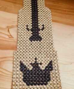 Autó üléshuzat fa gyöngyökkel 120x40cm
