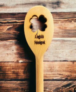Fakanál smile, 30 cm, "a legjobb feleségnek", lóhere