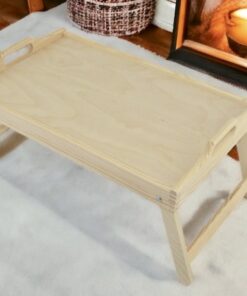 Fa reggeliző tálca lábakkal összecsukható 50x30x6 cm