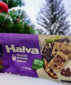 Halva arónia bogyóval, mazsolával és kakaóval 300 g